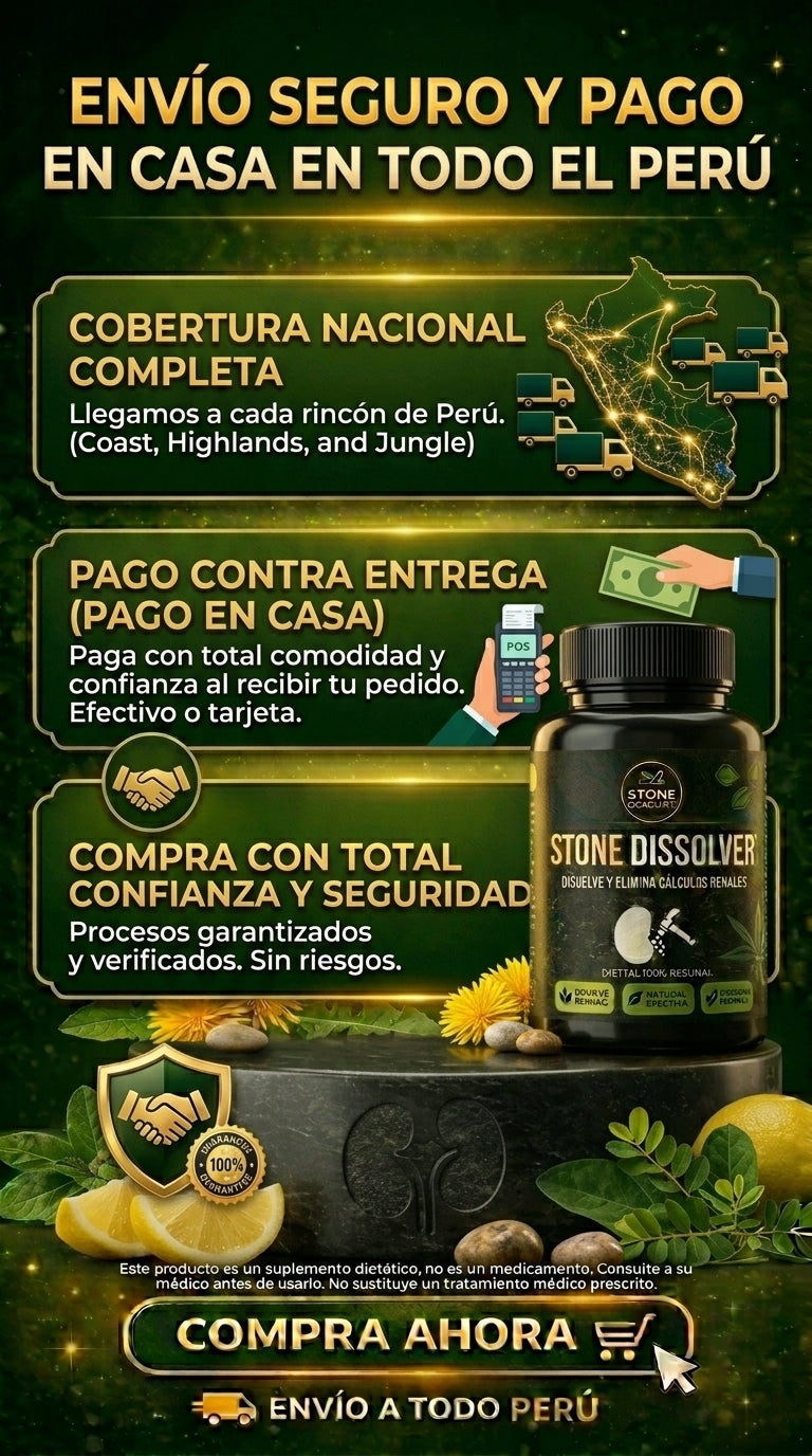 CANSADO DEL DOLOR POR CÁLCULOS RENALES? DALE A TU CUERPO EL APOYO QUE NECESITA STONE DISSOLVER