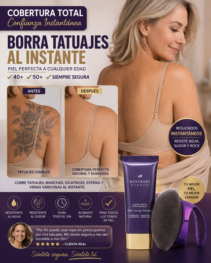 maquillaje corporal de alta cobertura