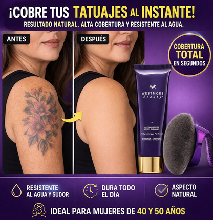 maquillaje corporal de alta cobertura