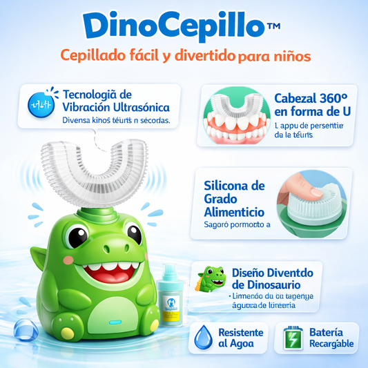 DinoCepillo™ | Cepillo de Dientes Eléctrico