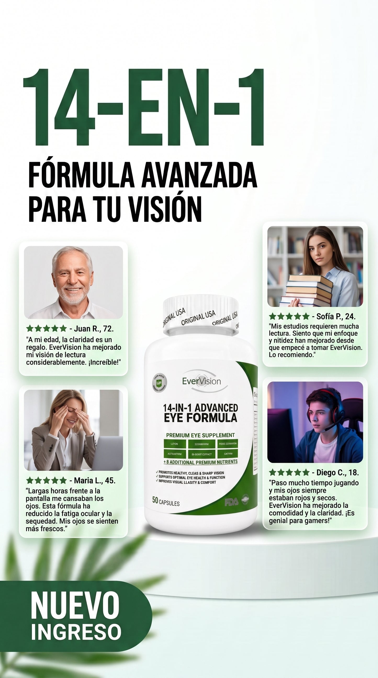 EVERVISION" 14-N-1 AVANCED EYE FORMULA