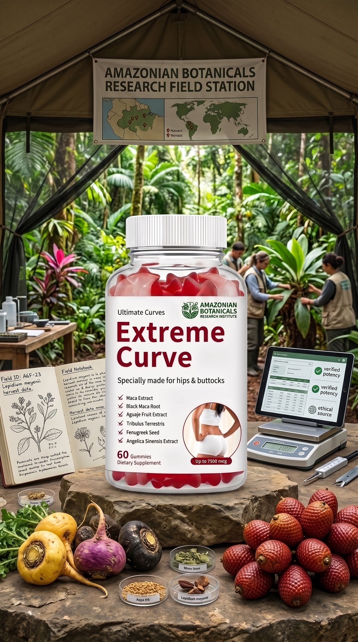 EXTREME CURVE GOMITAS PARA EL METABLISTO SIENTE FELIZ MUJER