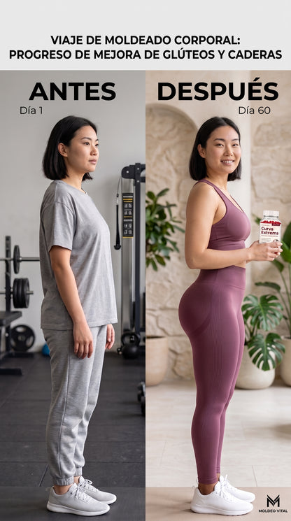 EXTREME CURVE GOMITAS PARA EL METABLISTO SIENTE FELIZ MUJER