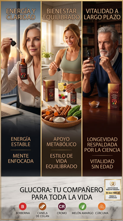 🔥 GLUCORA ORIGINAL | APOYA TU BIENESTAR METABÓLICO 🛡️ CON REGISTRO SANITARIO ✅