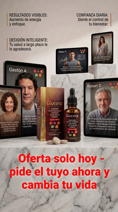 🔥 GLUCORA ORIGINAL | APOYA TU BIENESTAR METABÓLICO 🛡️ CON REGISTRO SANITARIO ✅