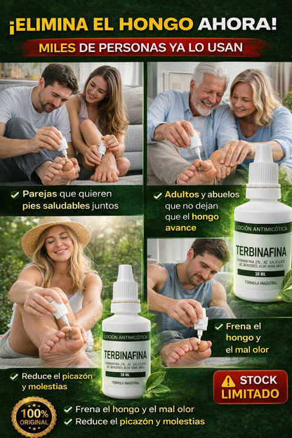 terbinafina loción antimicótica