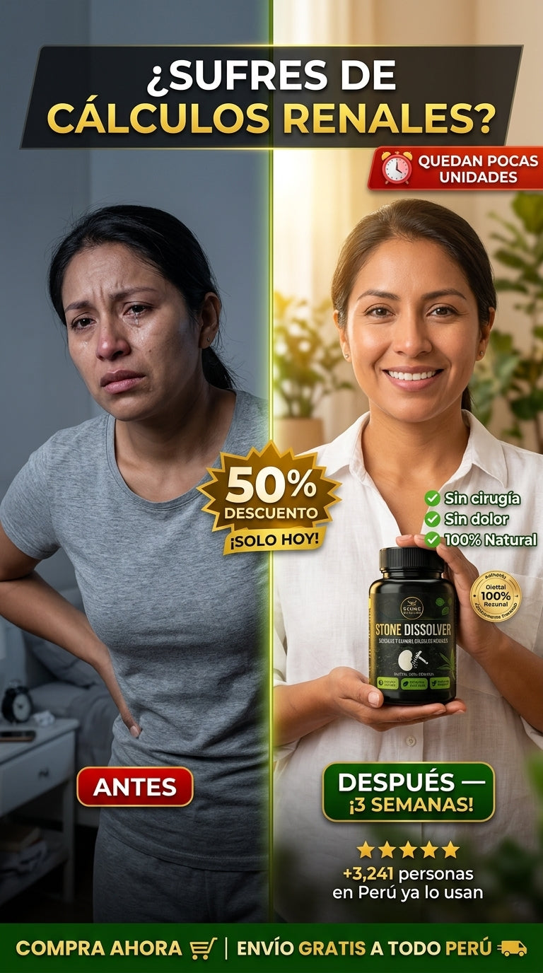 CANSADO DEL DOLOR POR CÁLCULOS RENALES? DALE A TU CUERPO EL APOYO QUE NECESITA STONE DISSOLVER