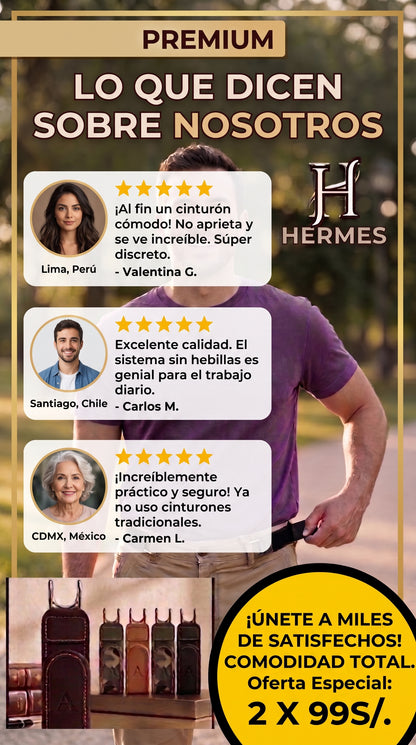 CINTURONES ELASTICOS  DE SEGURIDAD PREMIUM HERMES