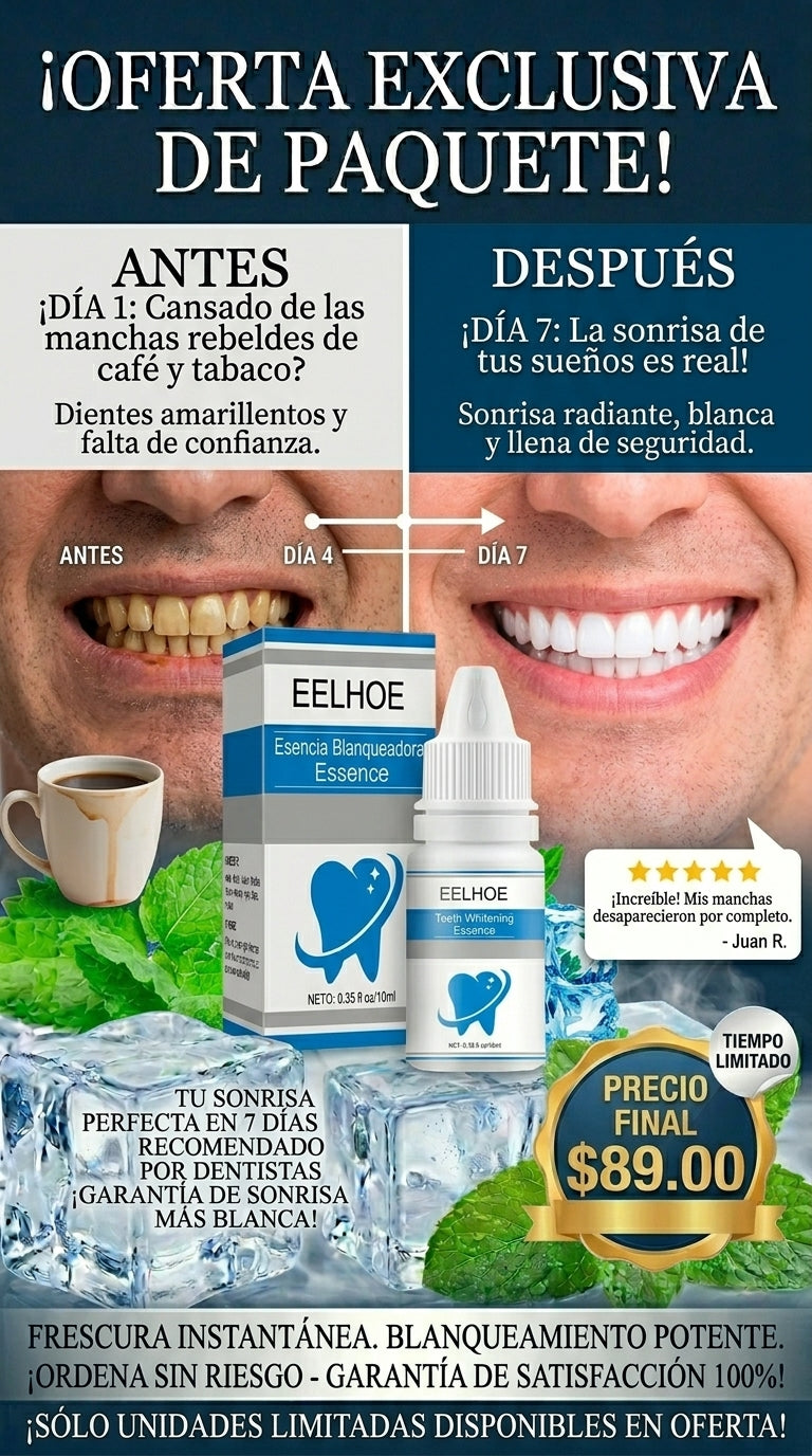 Solución para eliminar el sarro dental y las manchas Smilekit EELHOE™”