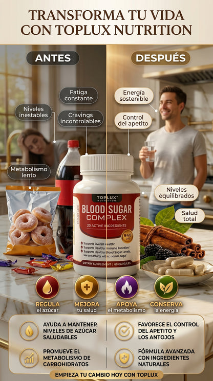 🩸🔥 BOOD SUGAR COMPLEX 🔥🩸 💚⚡ CONTROL NATURAL DEL AZÚCAR EN LA SANGRE ⚡💚