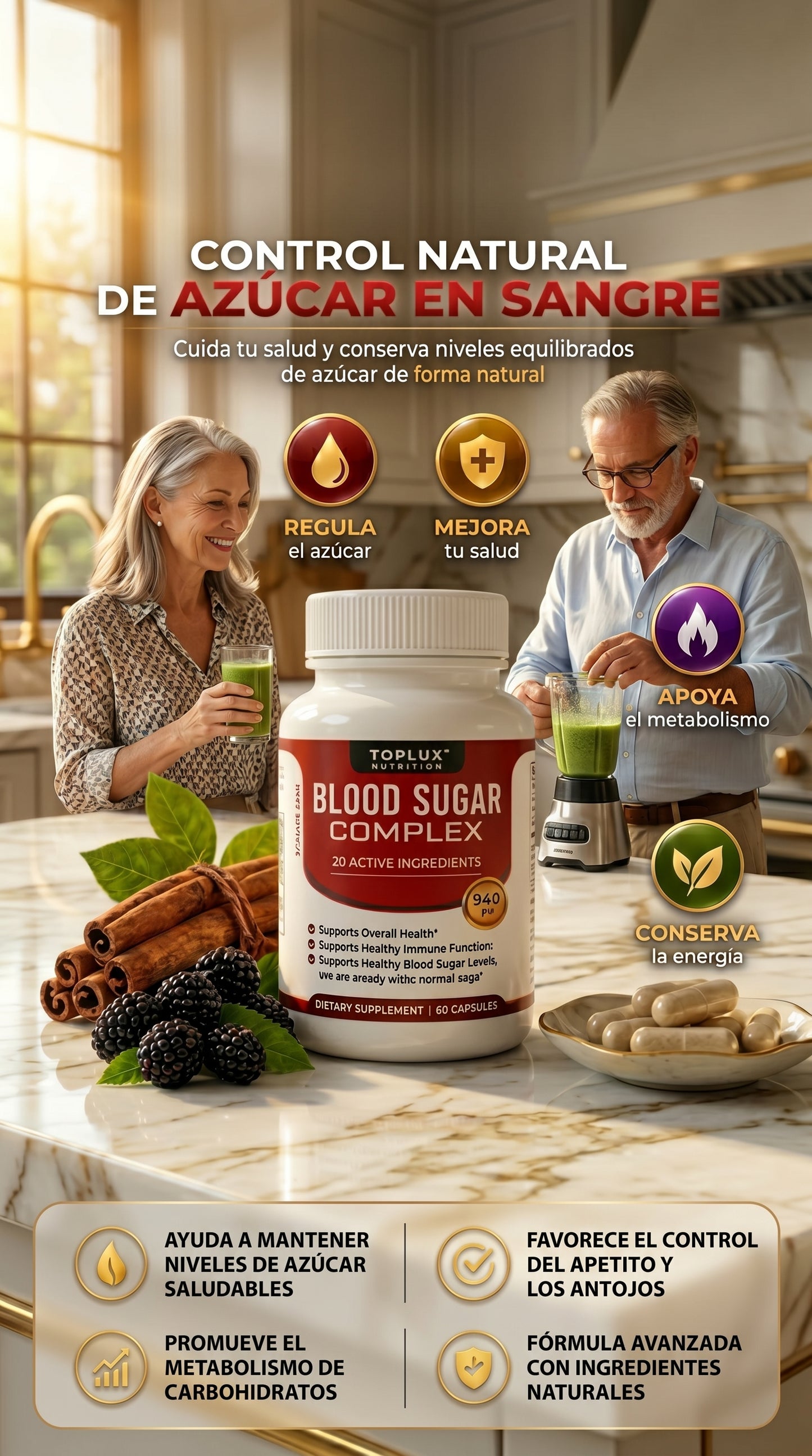 🩸🔥 BOOD SUGAR COMPLEX 🔥🩸 💚⚡ CONTROL NATURAL DEL AZÚCAR EN LA SANGRE ⚡💚