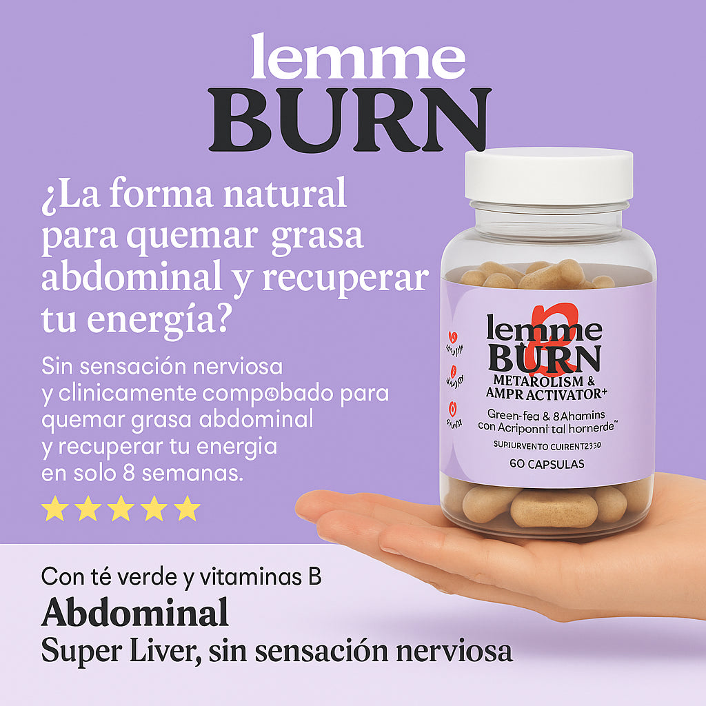 LEMME BURN™: Suplemento vegano para acelerar el metabolismo y quemar grasa abdominal