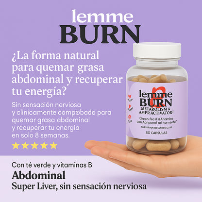 LEMME BURN™: Suplemento vegano para acelerar el metabolismo y quemar grasa abdominal
