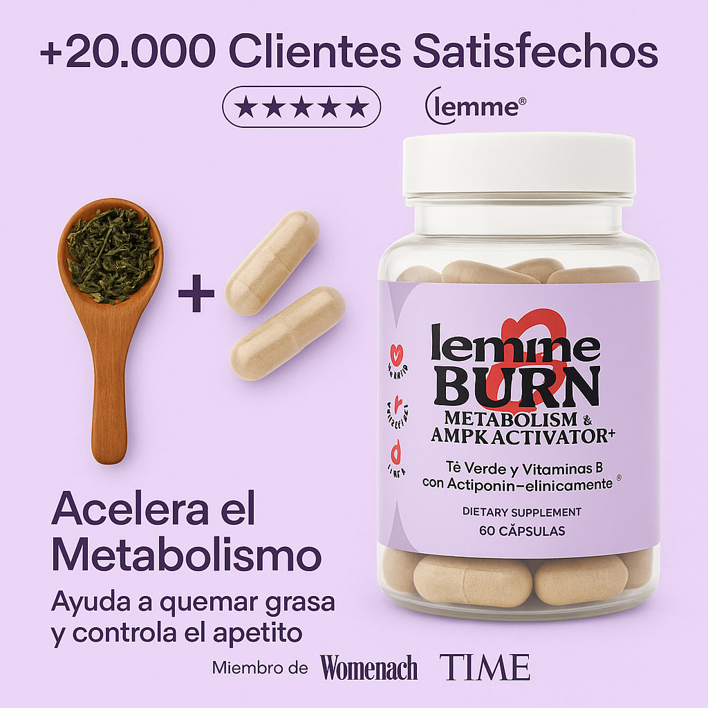 LEMME BURN™: Suplemento vegano para acelerar el metabolismo y quemar grasa abdominal