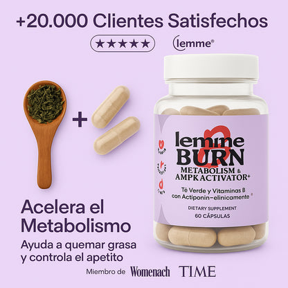 LEMME BURN™: Suplemento vegano para acelerar el metabolismo y quemar grasa abdominal