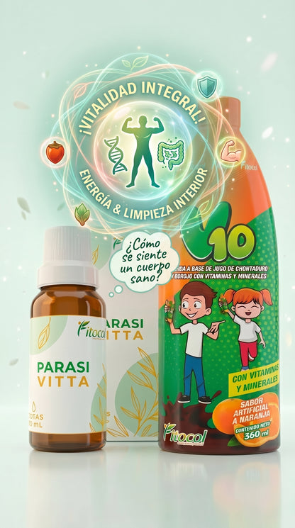 PARASIVITA Y MULTIVITAMINICO V10 JUNTOS ES EXITO... ¡¡APROVECHA¡¡