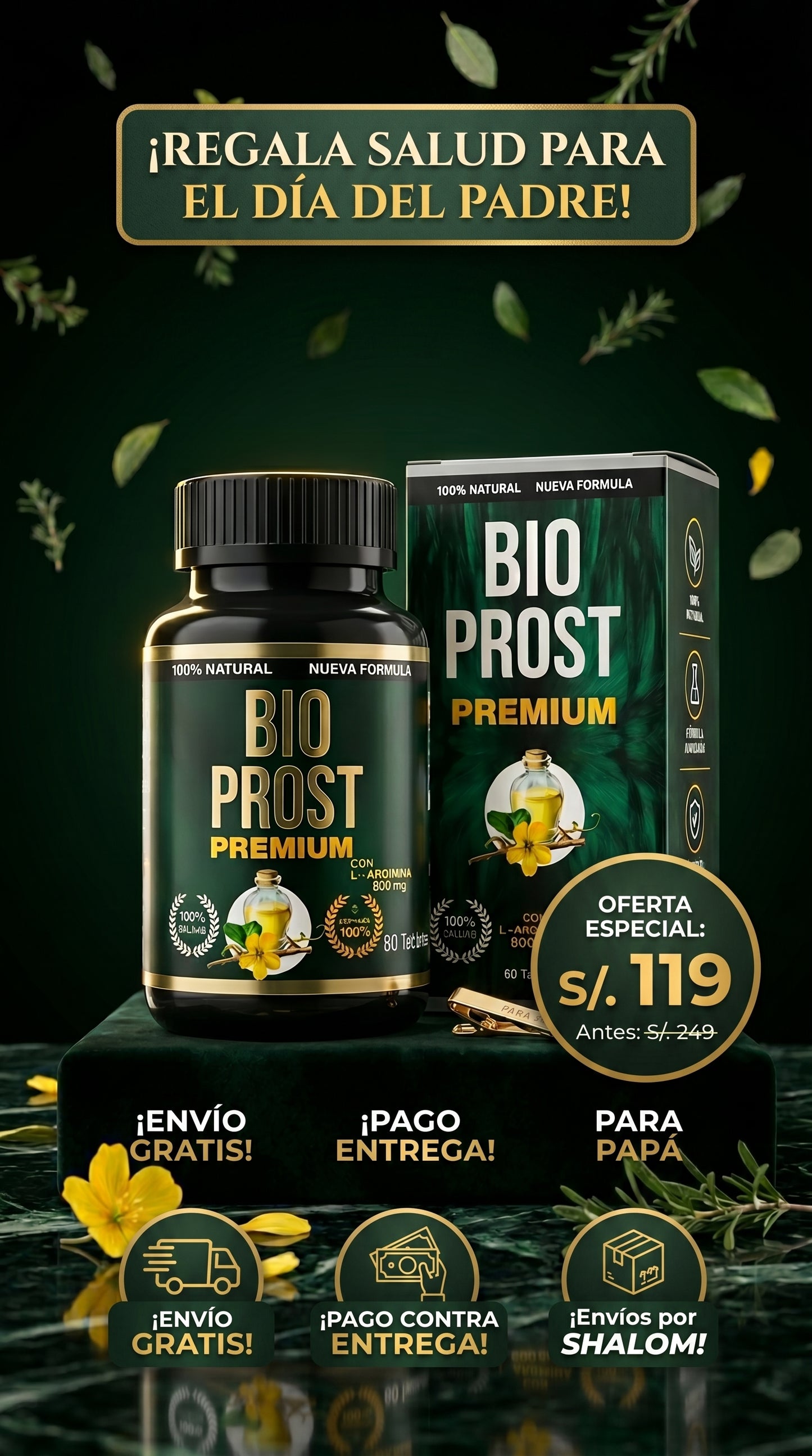 🚹 BIO PROST PREMIUM | PROTEGE TU PRÓSTATA Y RECUPERA TU TRANQUILIDAD 💙