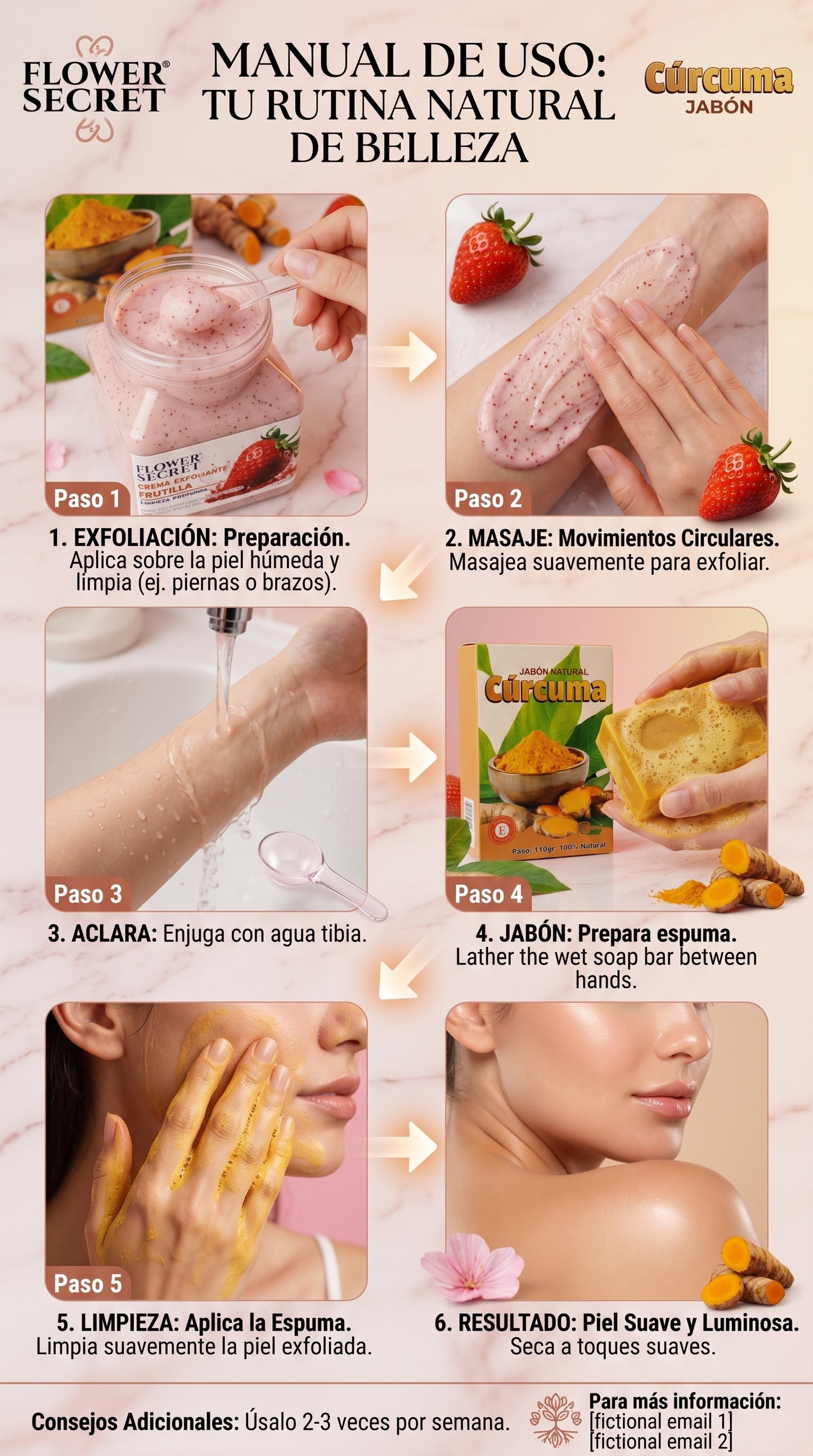 🍓✨ FLOWER SECRET FRUTILLA 🌸 “EXFOLIA, HIDRATA Y ENAMORA CON SU AROMA” 🌸