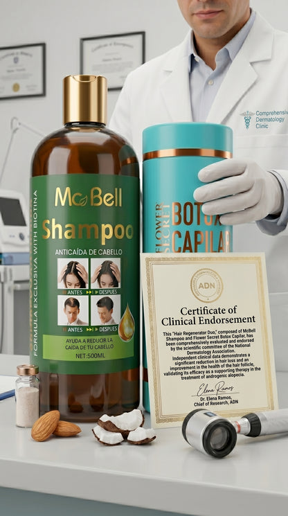 💖✨ ¡Transforma tu cabello con MCBELL + Botox Capilar Flower Secret! 💇‍♀️🔥 Reparación profunda y brillo extremo 😱