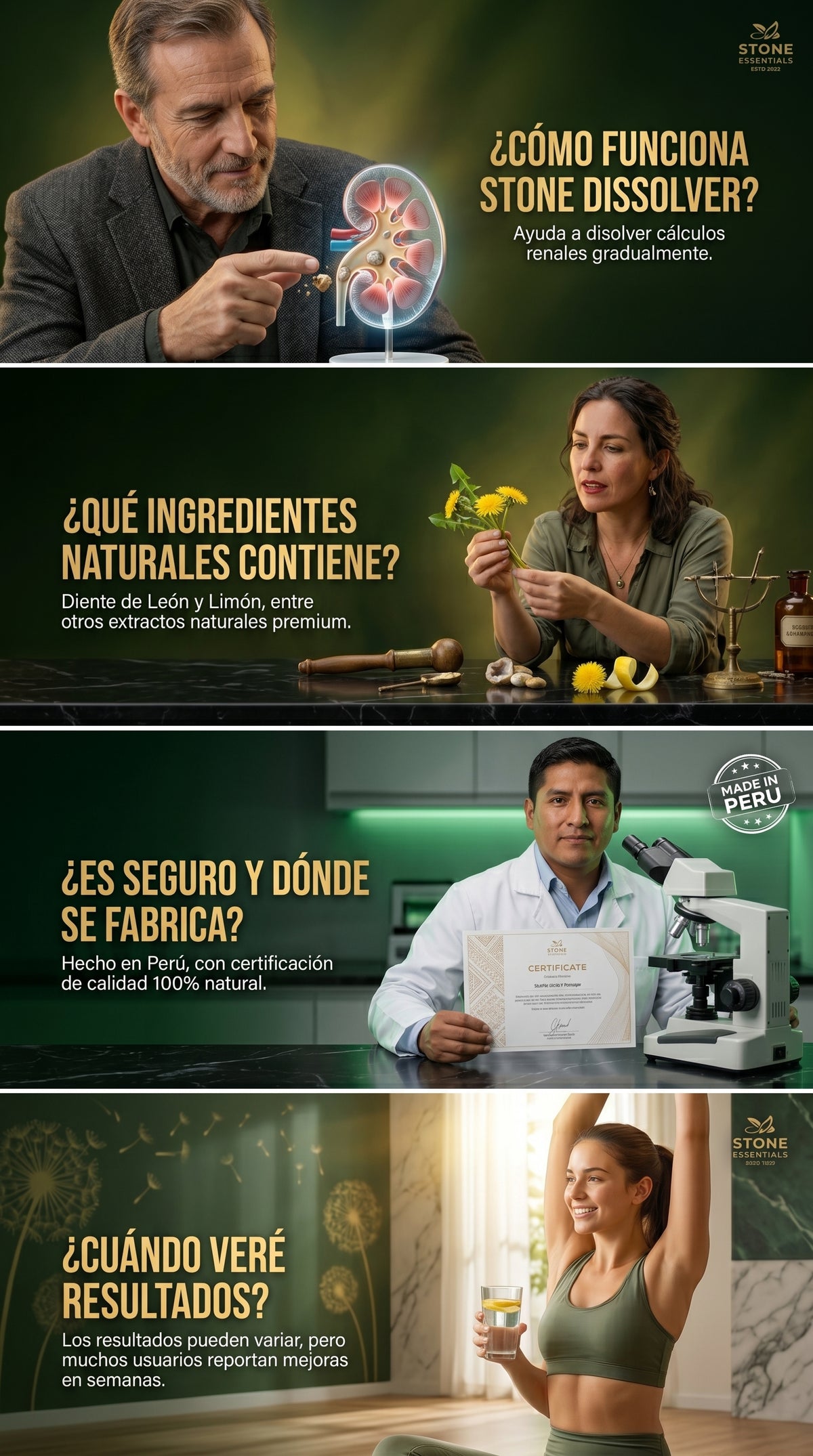 CANSADO DEL DOLOR POR CÁLCULOS RENALES? DALE A TU CUERPO EL APOYO QUE NECESITA STONE DISSOLVER
