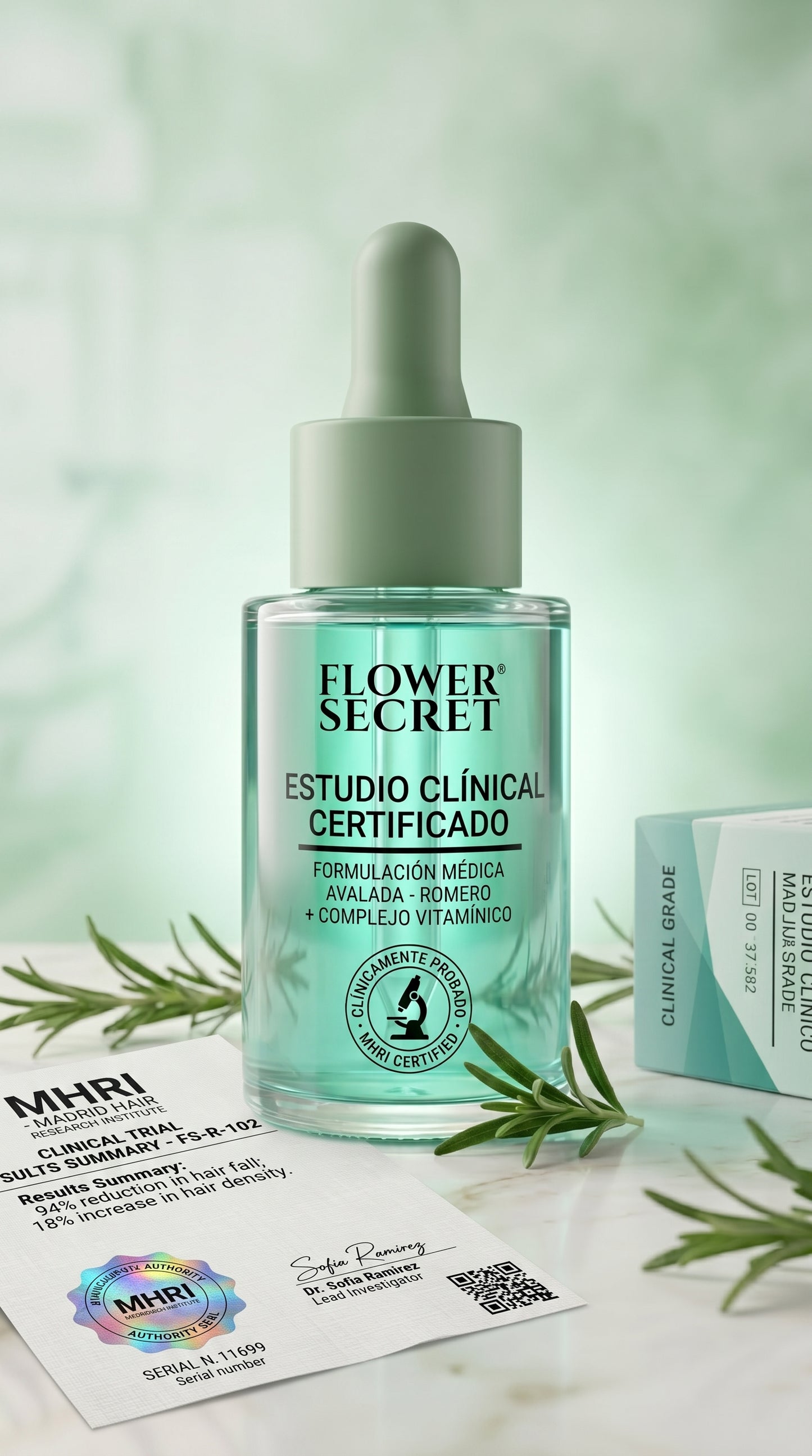 🌿✨ FLOWER SECRET ✨🌿 💇‍♀️🔥 ACEITE TÓNICO CAPILAR DE ROMERO 🔥💇‍♀️