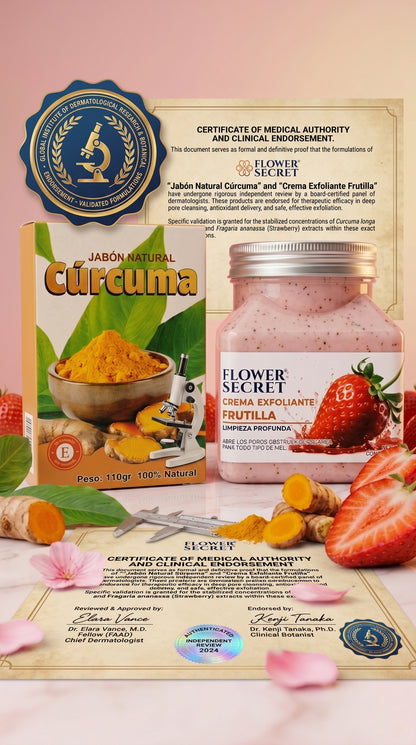 🍓✨ FLOWER SECRET FRUTILLA 🌸 “EXFOLIA, HIDRATA Y ENAMORA CON SU AROMA” 🌸