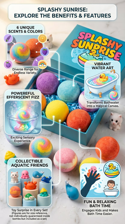 BOMBAS DE BAÑO EFERVESCENTES CON REGALO SORPRESA 🎁🫧