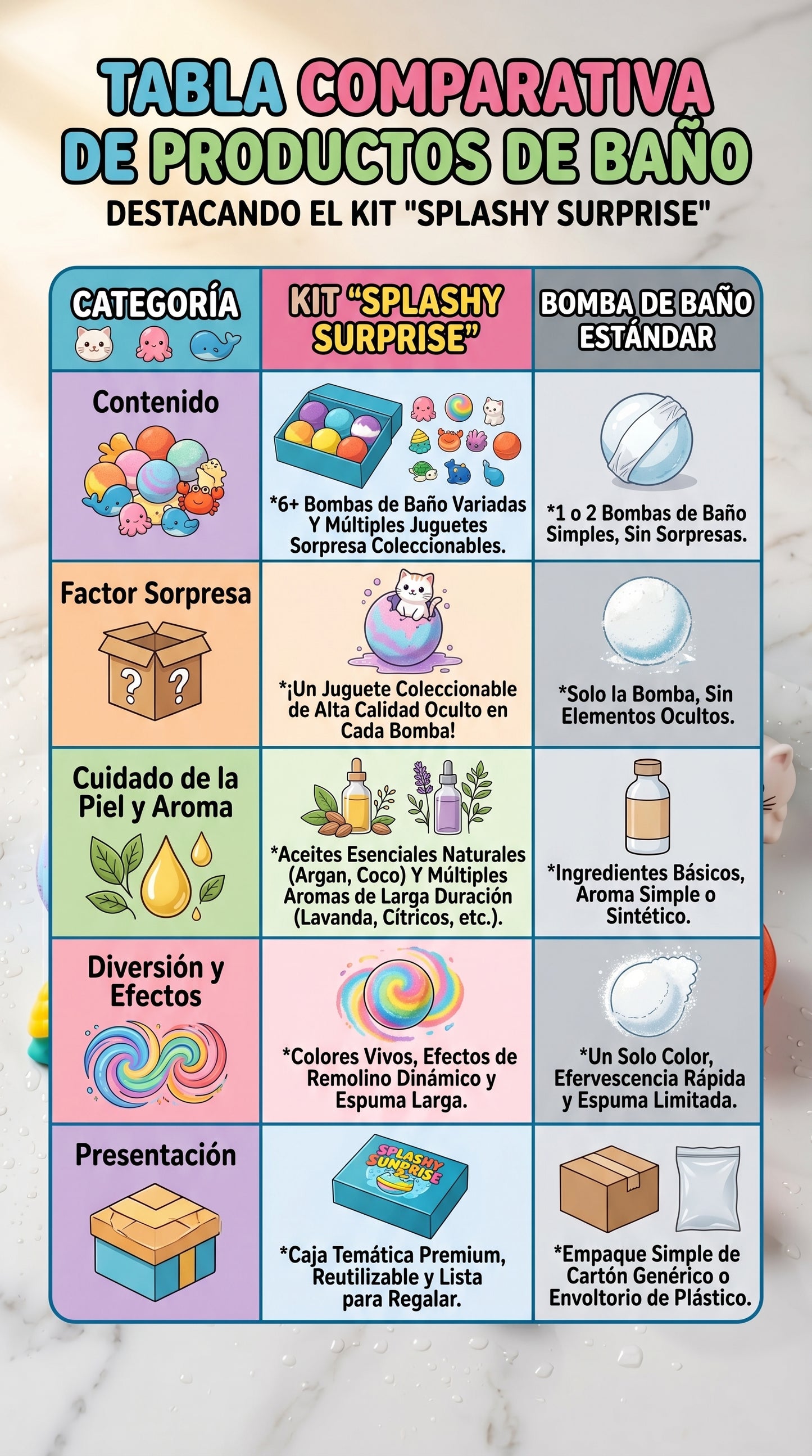 BOMBAS DE BAÑO EFERVESCENTES CON REGALO SORPRESA 🎁🫧