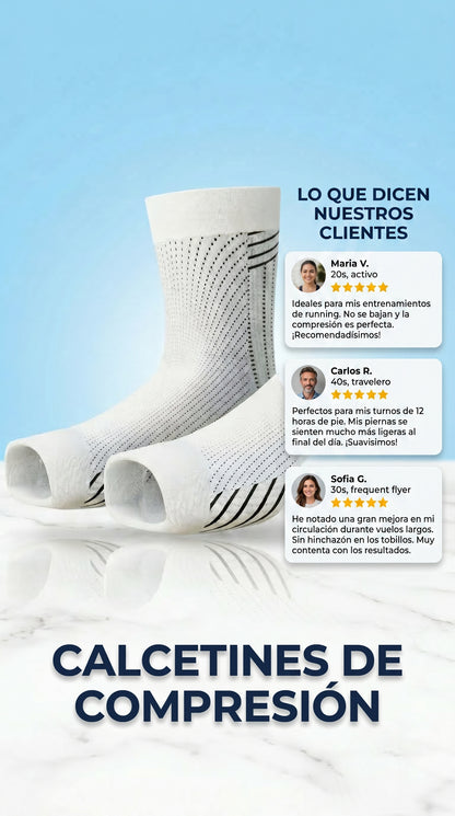Medias De Compresión - Obtén Alivio Instantáneo De Pies Hinchados Y Adoloridos