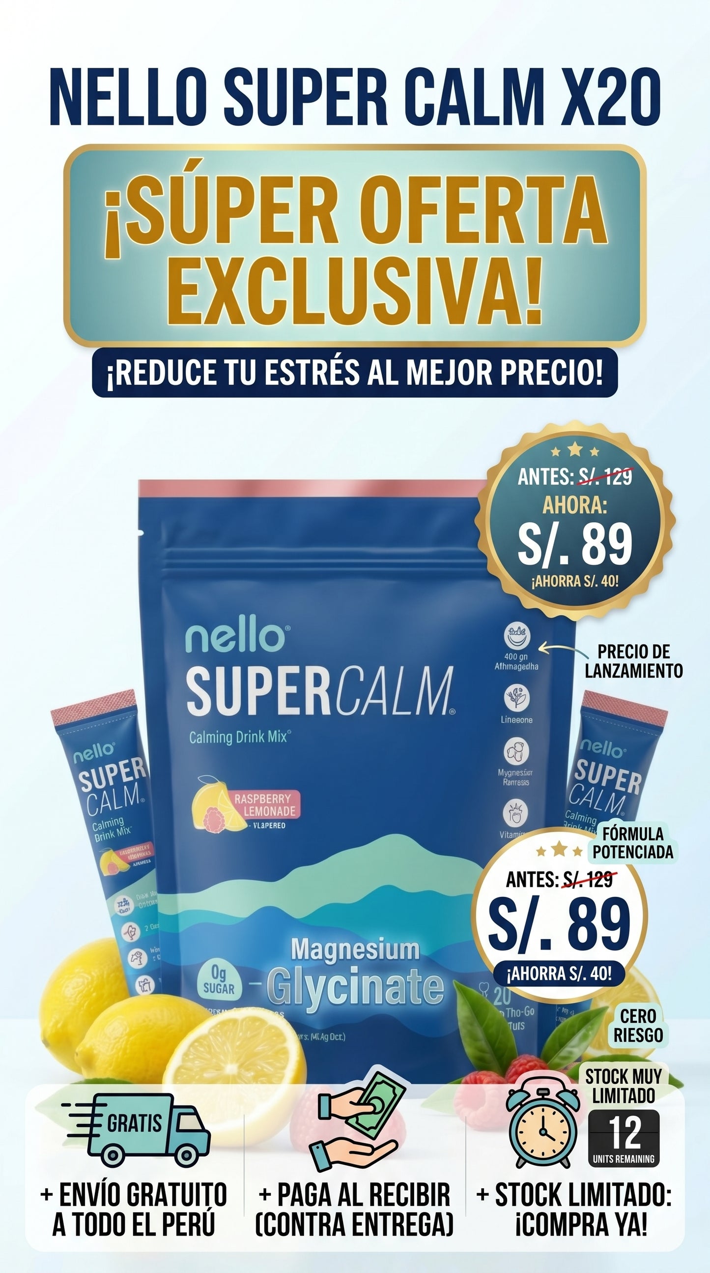 ¿ ESTRES Y KILOS DE MAS? NELLO. SUPER CALM. ¡¡ NUEVA FORMULA ¡¡