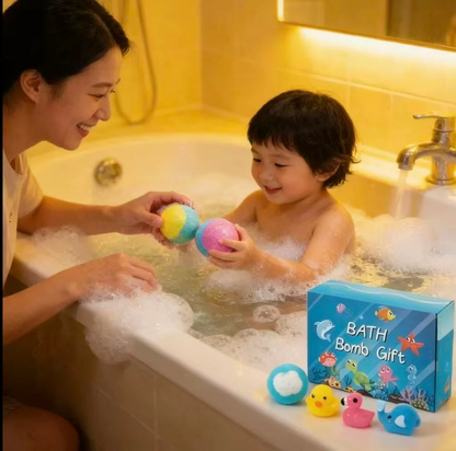 BOMBAS DE BAÑO EFERVESCENTES CON REGALO SORPRESA 🎁🫧