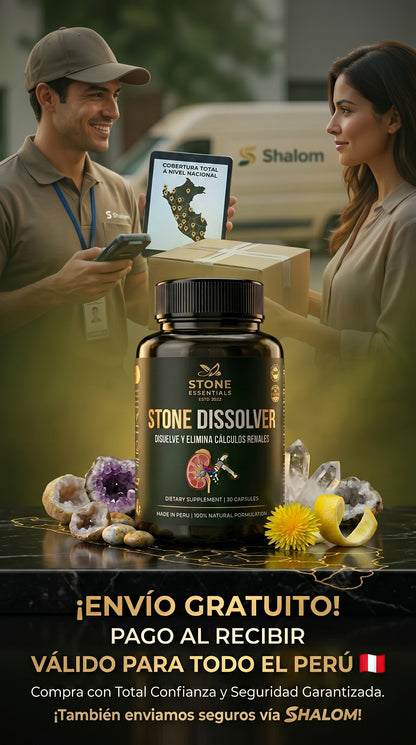 CANSADO DEL DOLOR POR CÁLCULOS RENALES? DALE A TU CUERPO EL APOYO QUE NECESITA STONE DISSOLVER