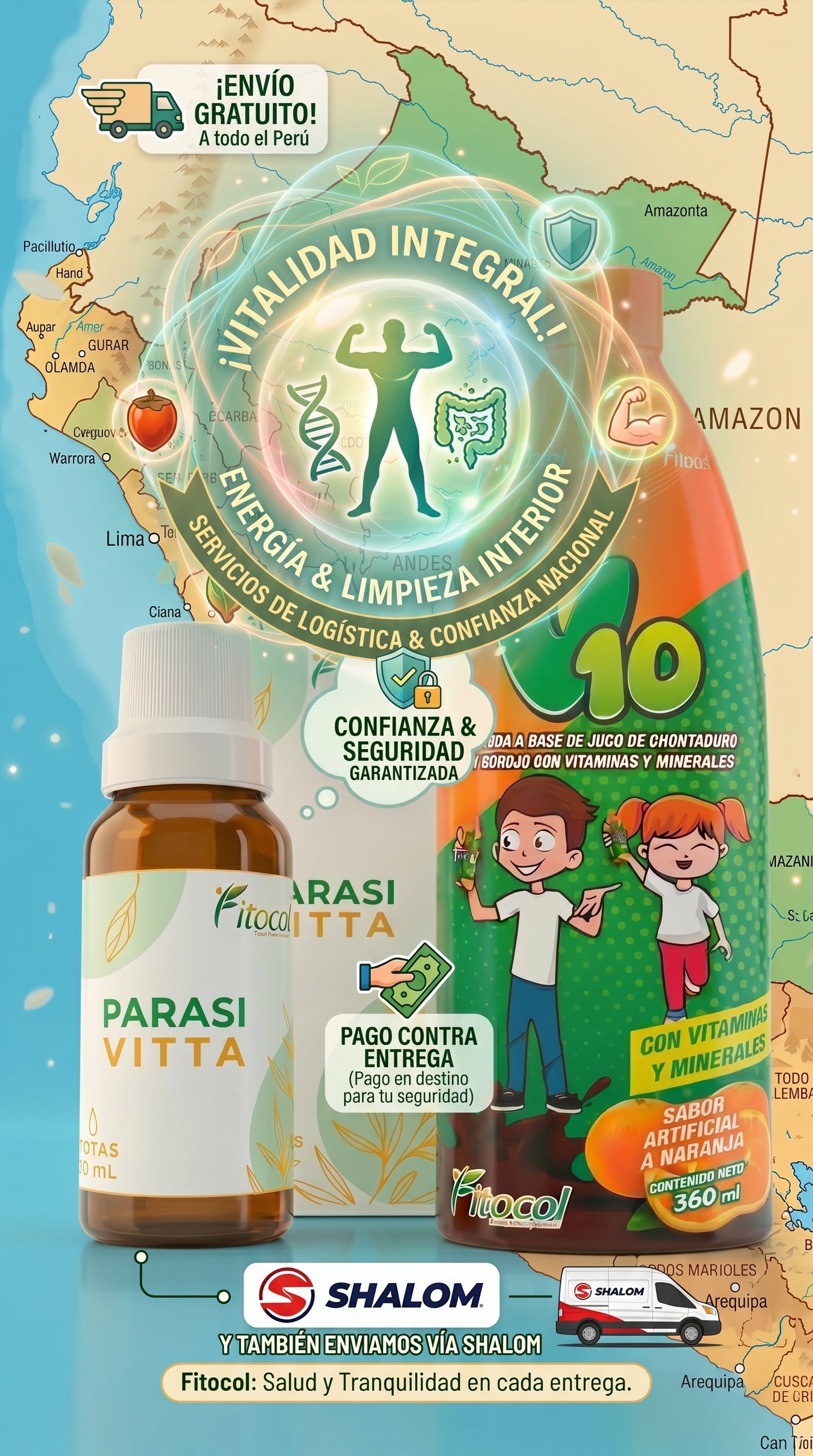PARASIVITA Y MULTIVITAMINICO V10 JUNTOS ES EXITO... ¡¡APROVECHA¡¡