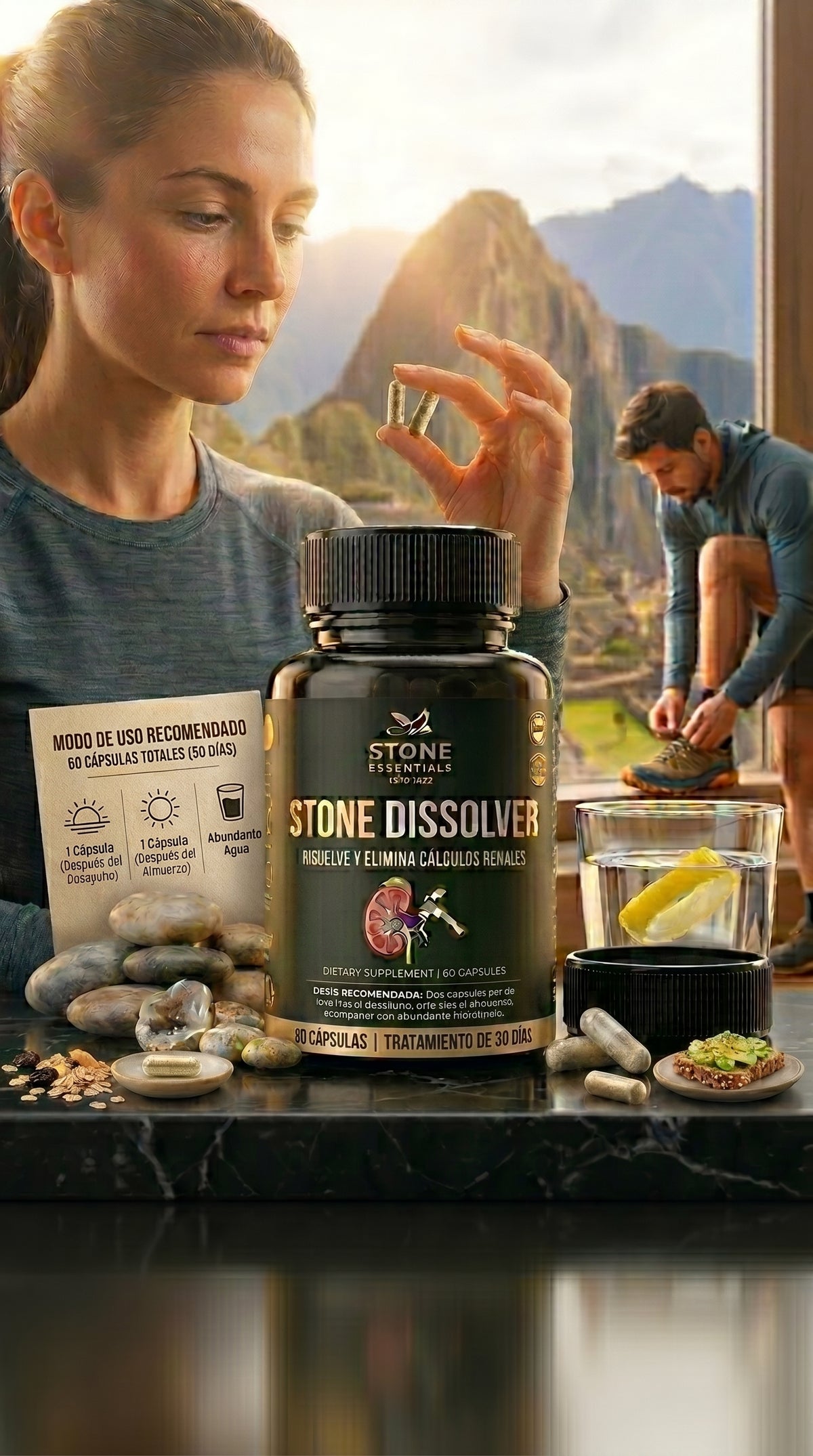 CANSADO DEL DOLOR POR CÁLCULOS RENALES? DALE A TU CUERPO EL APOYO QUE NECESITA STONE DISSOLVER