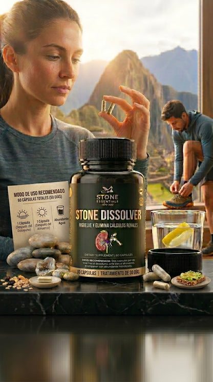 CANSADO DEL DOLOR POR CÁLCULOS RENALES? DALE A TU CUERPO EL APOYO QUE NECESITA STONE DISSOLVER