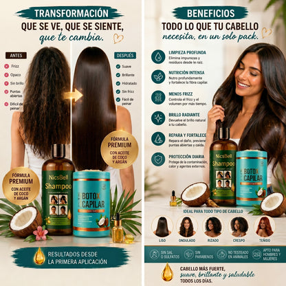 💖✨ ¡Transforma tu cabello con MCBELL + Botox Capilar Flower Secret! 💇‍♀️🔥 Reparación profunda y brillo extremo 😱