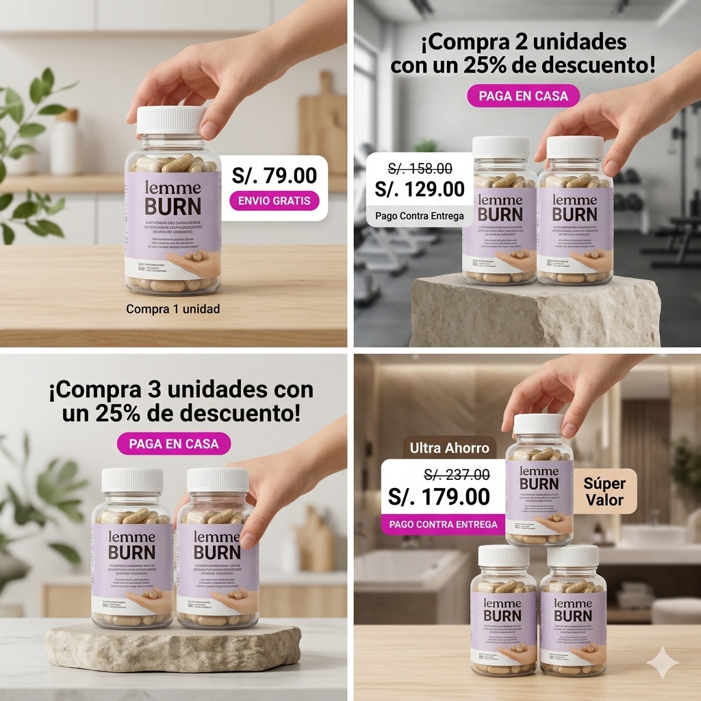 LEMME BURN™: Suplemento vegano para acelerar el metabolismo y quemar grasa abdominal