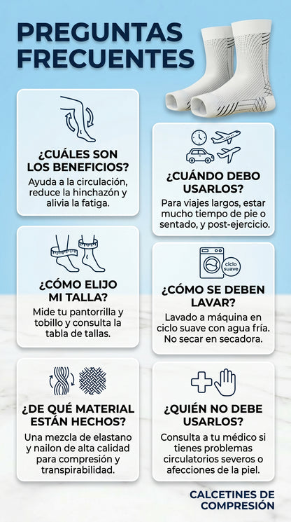 Medias De Compresión - Obtén Alivio Instantáneo De Pies Hinchados Y Adoloridos