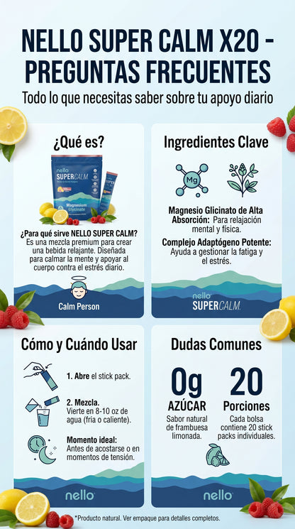 ¿ ESTRES Y KILOS DE MAS? NELLO. SUPER CALM. ¡¡ NUEVA FORMULA ¡¡