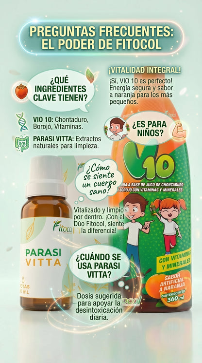 PARASIVITA Y MULTIVITAMINICO V10 JUNTOS ES EXITO... ¡¡APROVECHA¡¡
