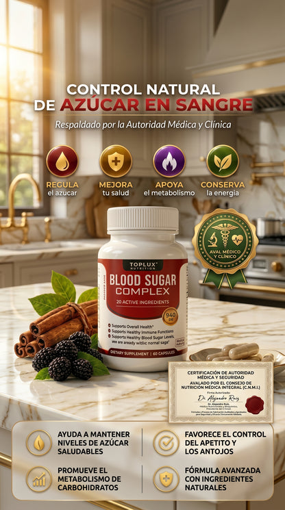 🩸🔥 BOOD SUGAR COMPLEX 🔥🩸 💚⚡ CONTROL NATURAL DEL AZÚCAR EN LA SANGRE ⚡💚