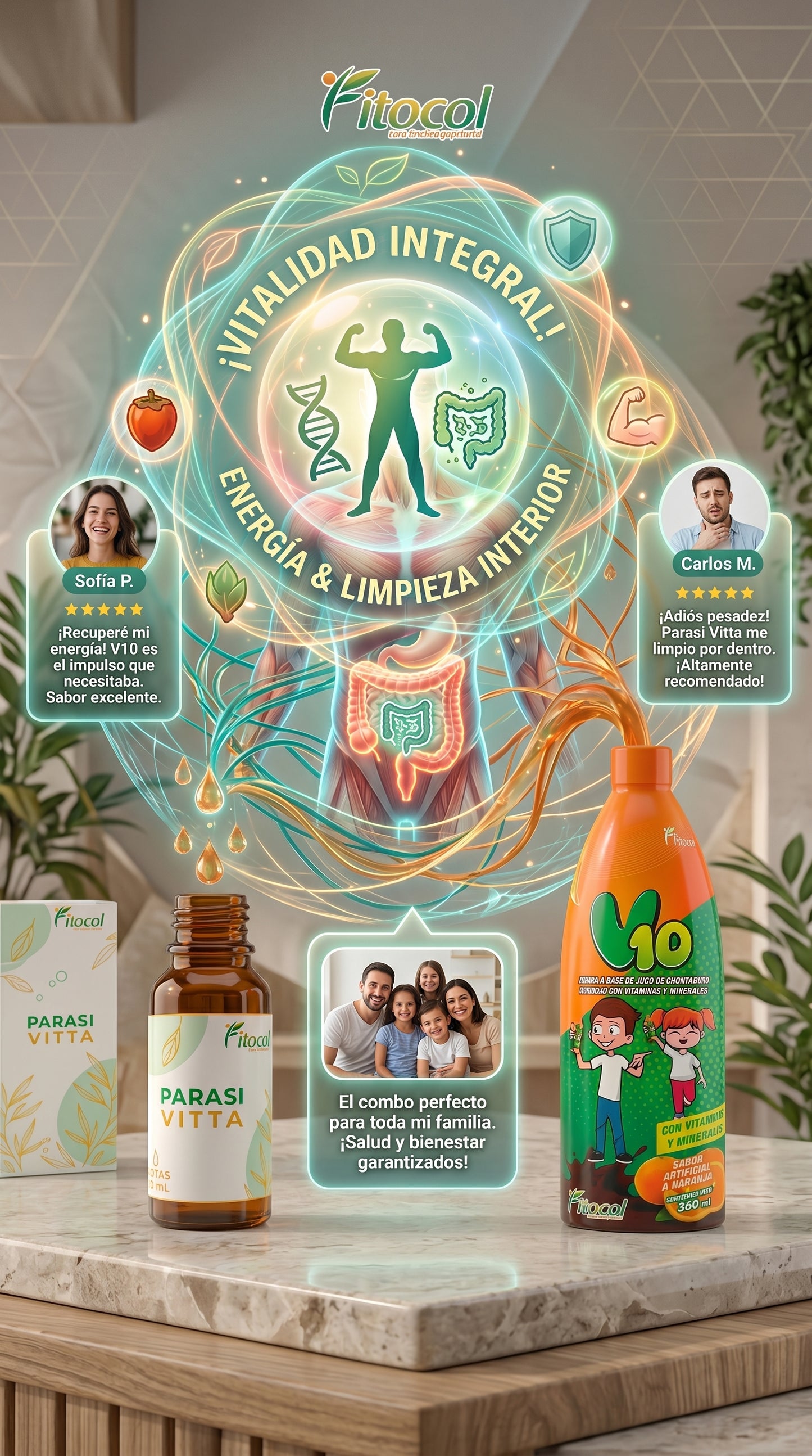PARASIVITA Y MULTIVITAMINICO V10 JUNTOS ES EXITO... ¡¡APROVECHA¡¡