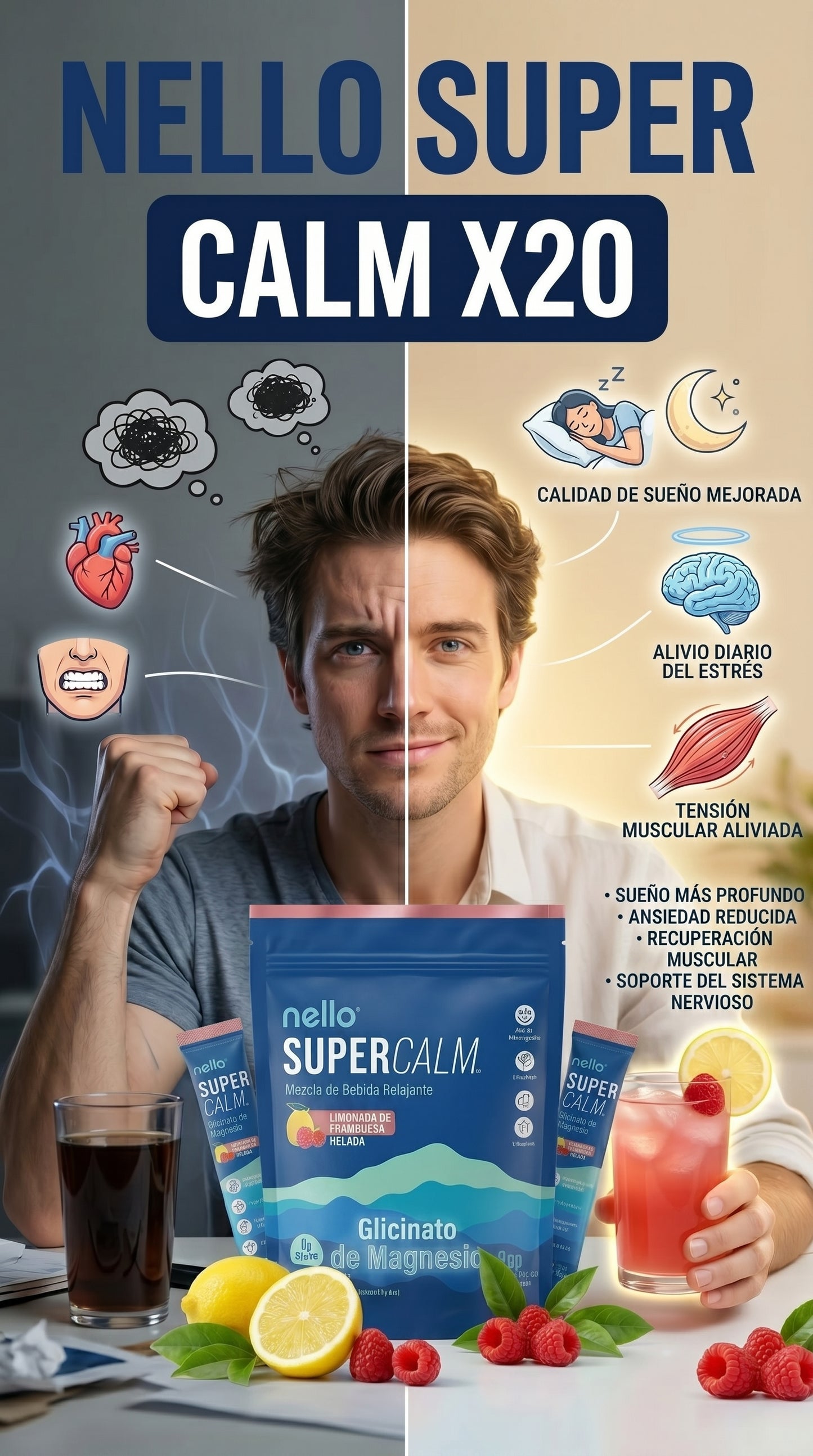 ¿ ESTRES Y KILOS DE MAS? NELLO. SUPER CALM. ¡¡ NUEVA FORMULA ¡¡